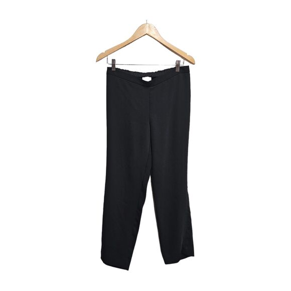 J. JILL Pants Slacks Pull On Lightweight Black Stretch Flat Front SMALL‎ - Picture 1 of 4